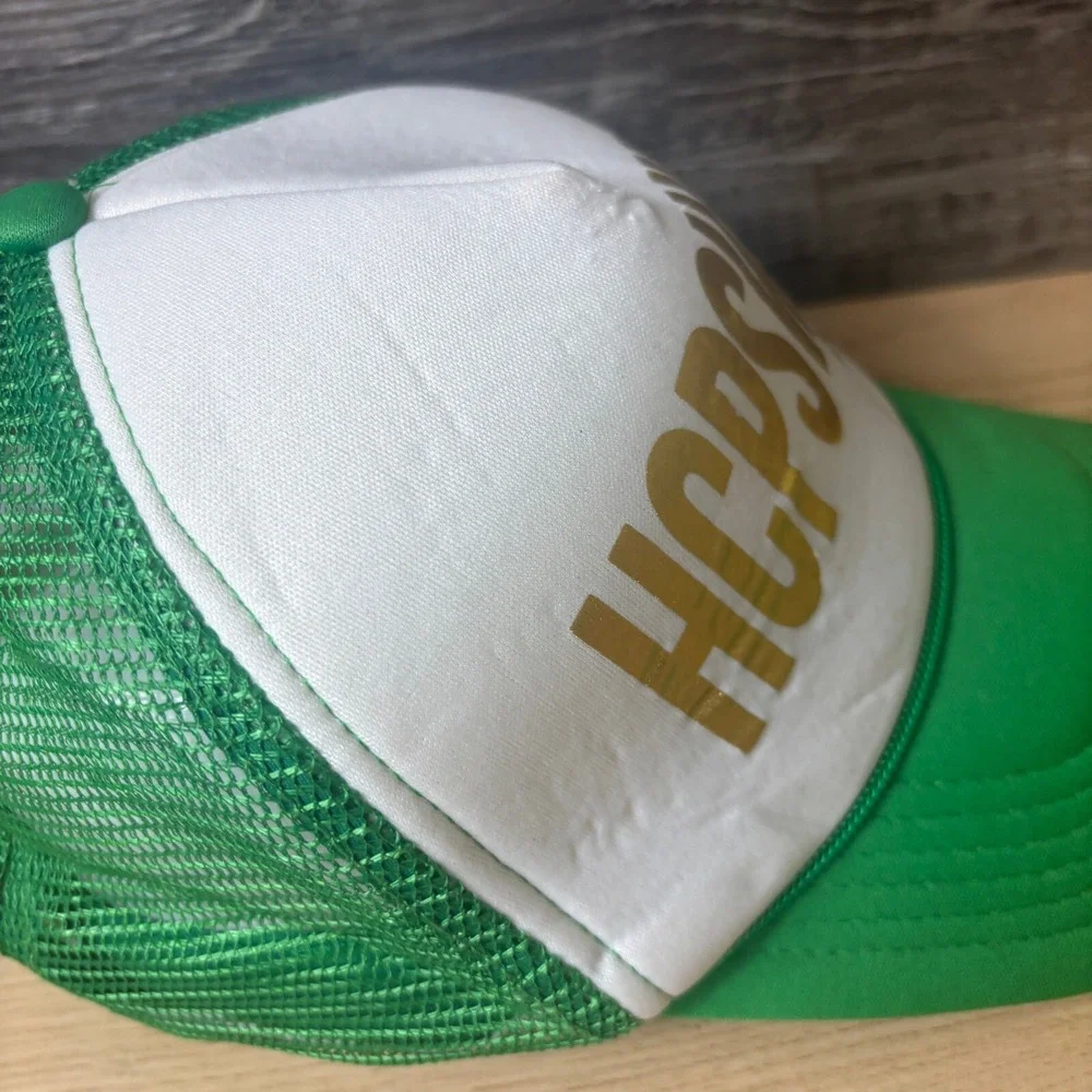 BDVibez Hat Cap‎ Snap Back Womens Green Gold Trucker Adjustable